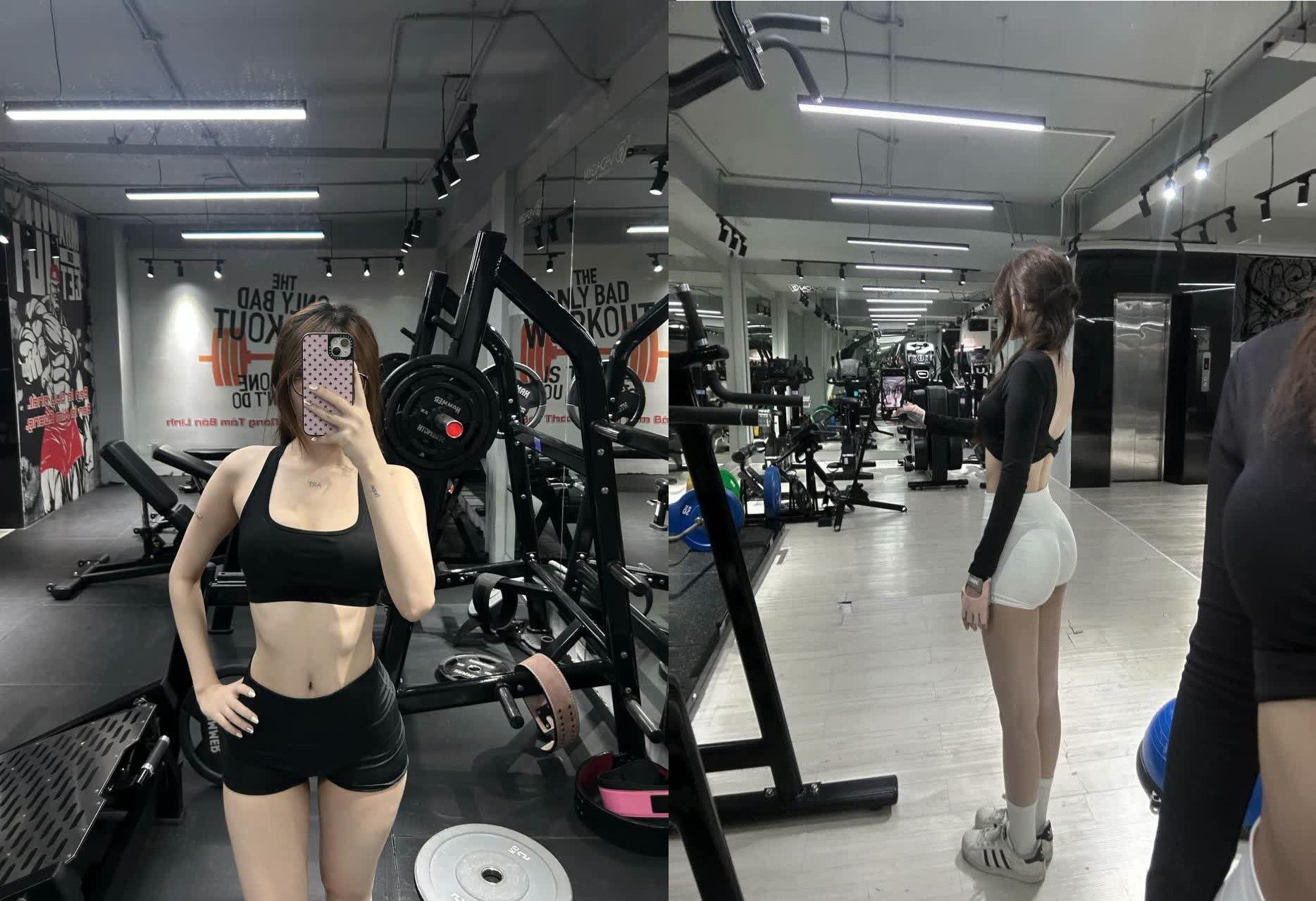 Poster of Clip em gymer squat cu anh suýt gãy