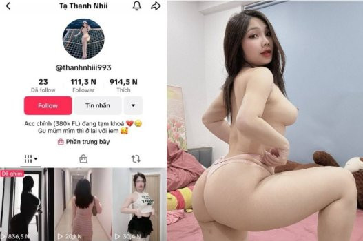 Poster of Clip sex tiktoker Tạ Thanh Nhi đít to yêu doggy
